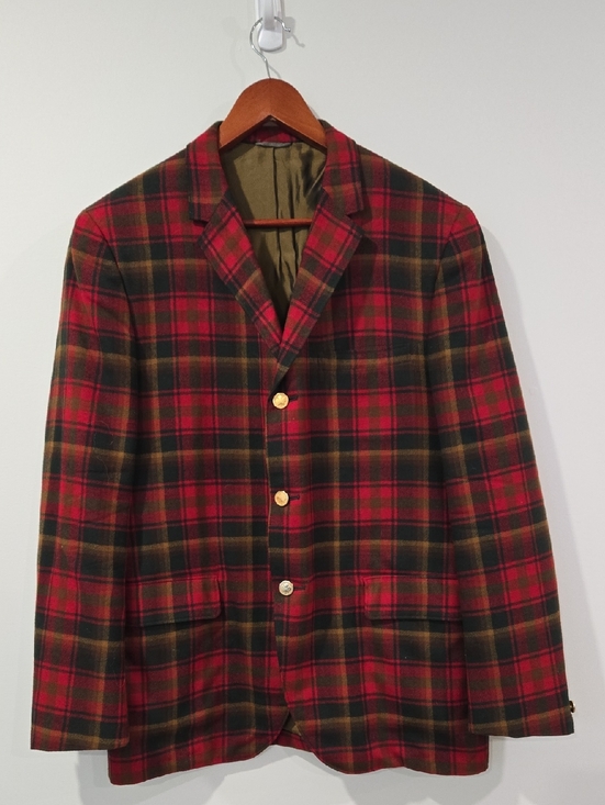 Maple Leaf Tartan Other - Vintage 1960's Canadian Tartan Wool Red and Green Plaid Sport Coat